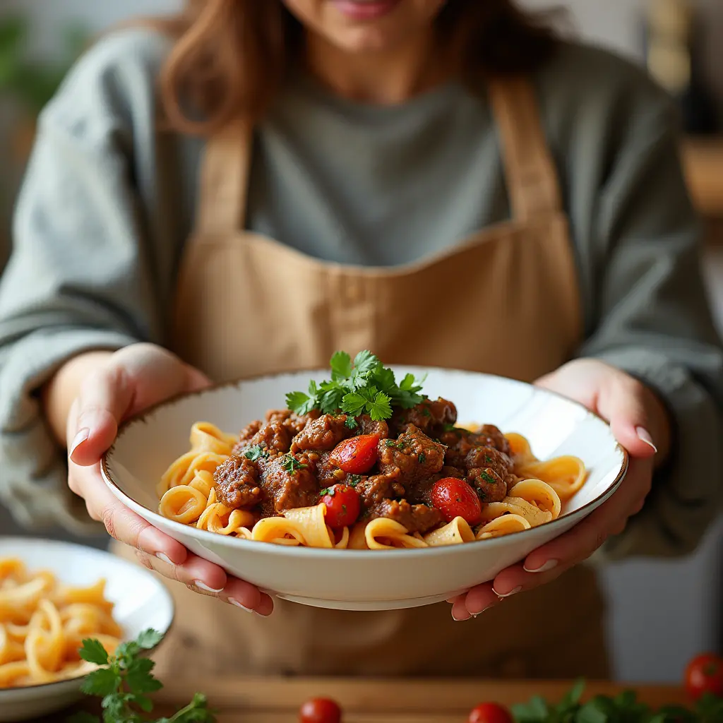 Slow Cooker Beef Pasta