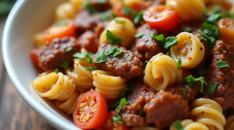 Slow Cooker Beef Pasta